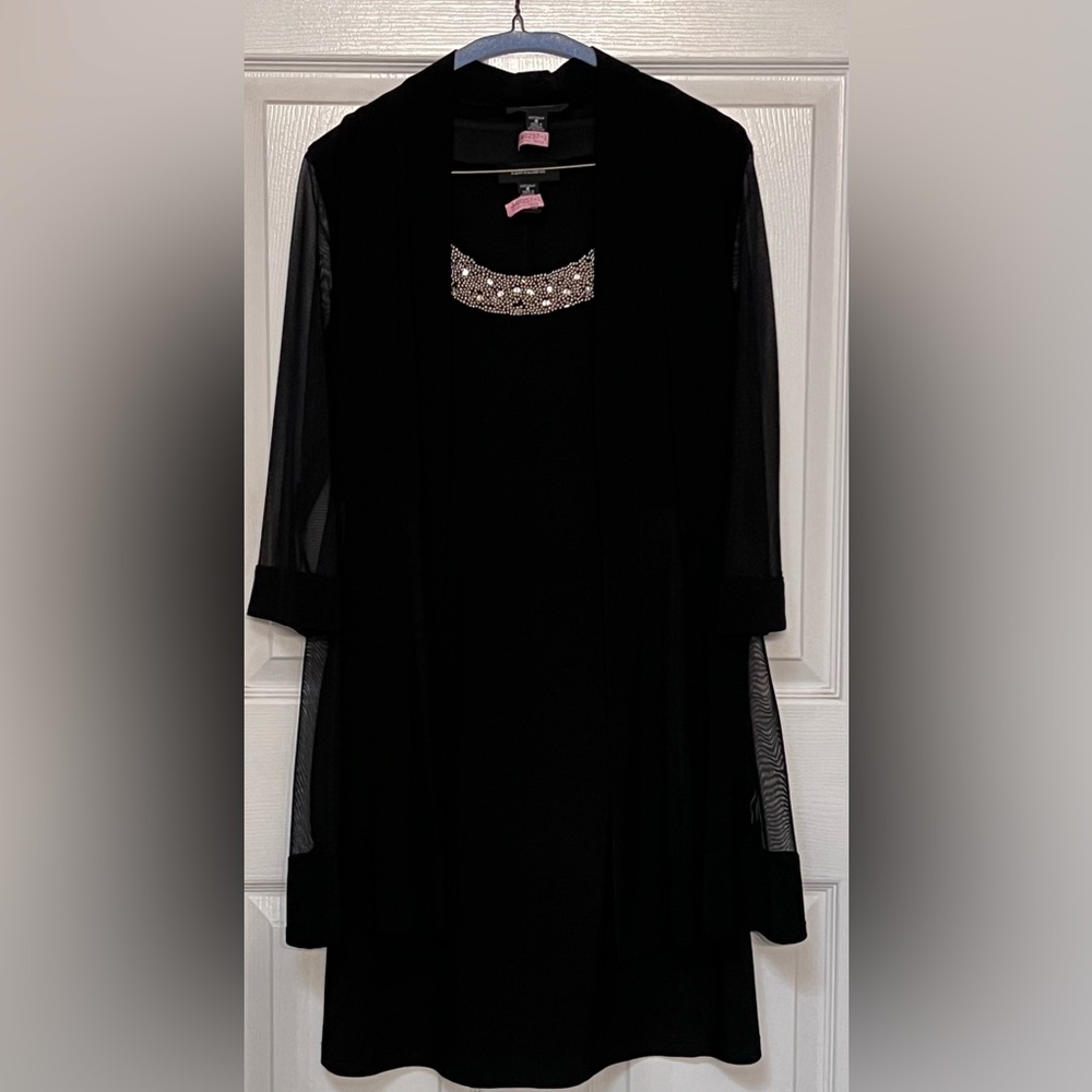 R&M Richards Two Piece Semi-Formal Dress - Black